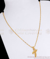 Real Gold Letter T Pendant Chain Shop Online SMDR885