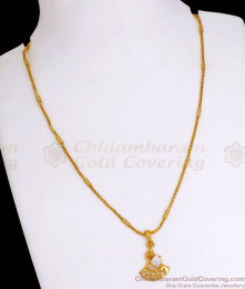 Beautiful Gold Plated Short Chain With Pendant SMDR893