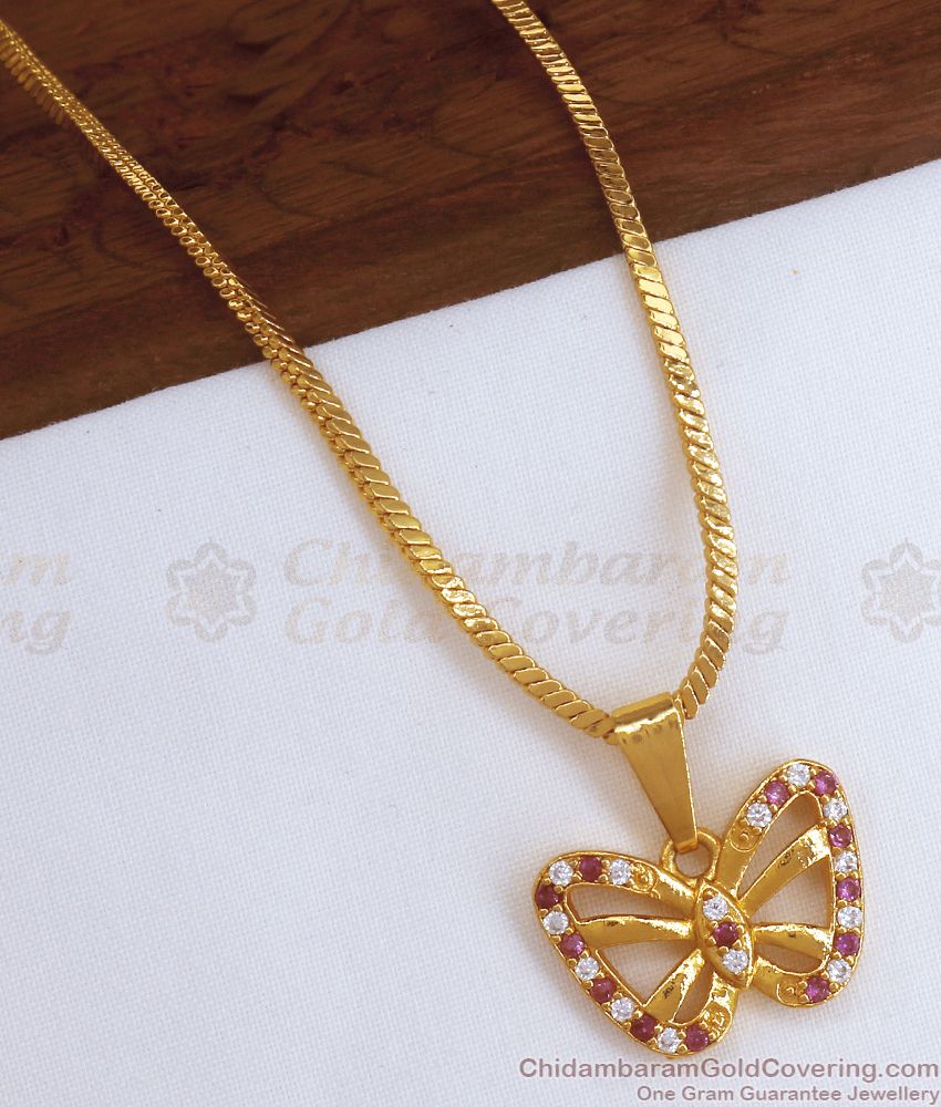 Buy online Gold Short Pendant With Chain SMDR894