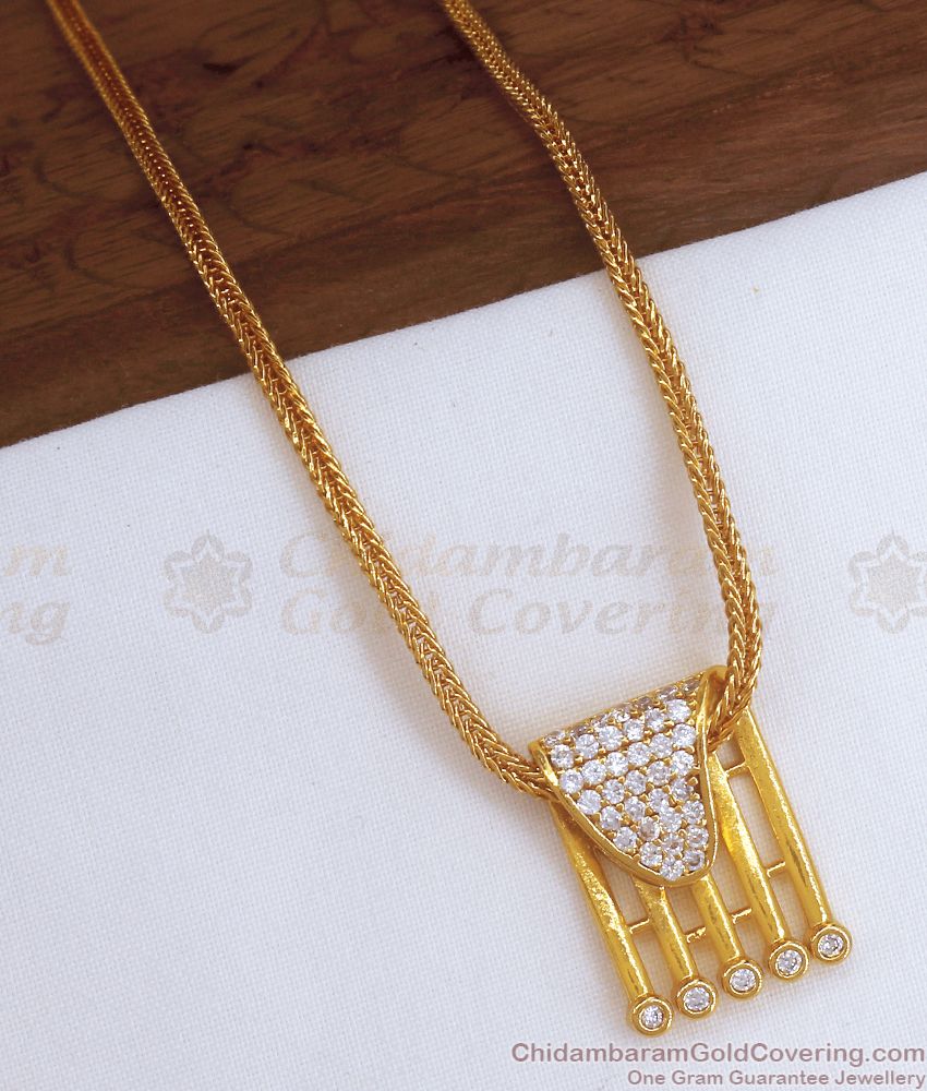 New Model One Gram Gold Short Pendant Chain SMDR895