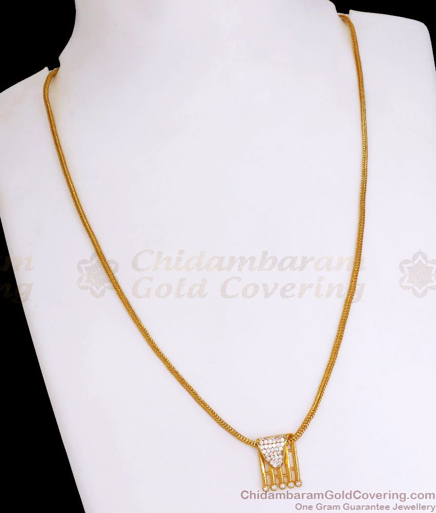 New Model One Gram Gold Short Pendant Chain SMDR895