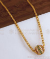 Trendy One Gram Gold Short Chain With Pendant SMDR897