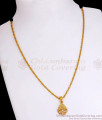 Light Weight Gold Plated Pendant Leaf Pattern Chain SMDR900