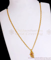 18k Real Gold Tone Pendant Chain Ruby White Stone Design SMDR904