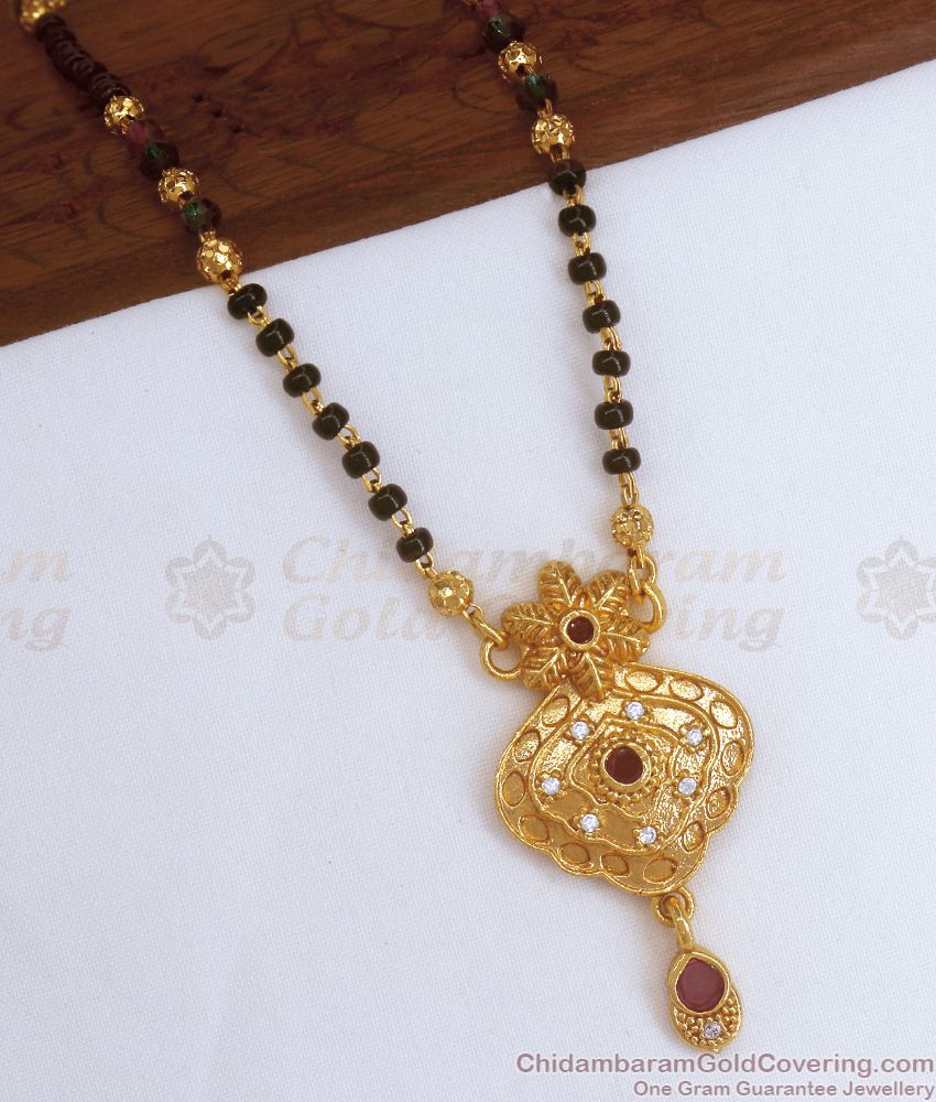 Single Line Mangalsutra Pendant 1 Gram Jewelry SMDR908