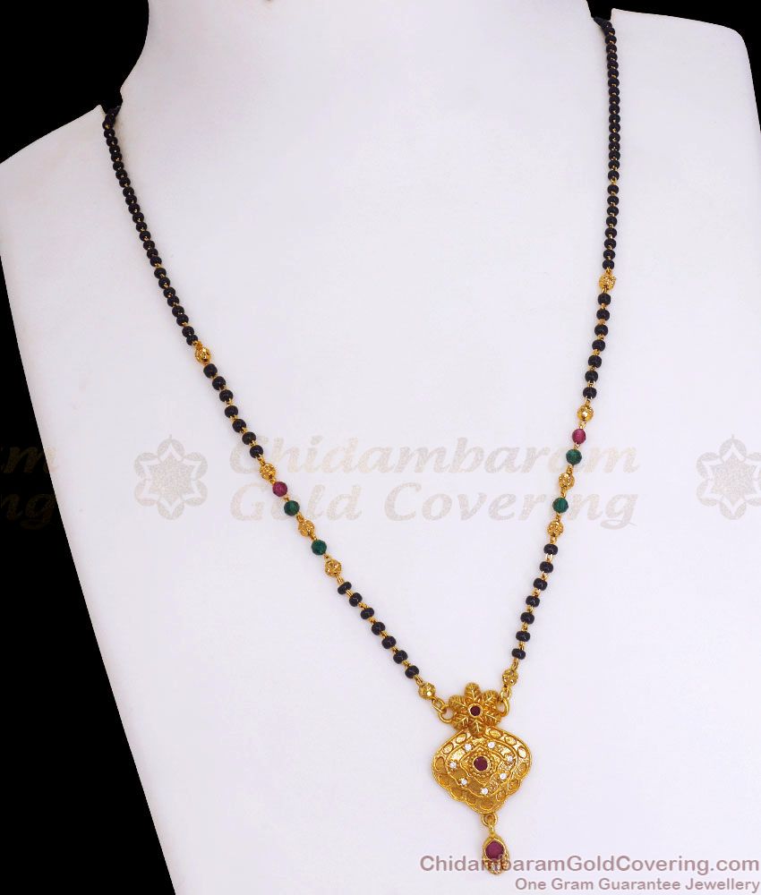 Single Line Mangalsutra Pendant 1 Gram Jewelry SMDR908