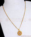 Attractive Gold Plated Flower Pendant With Chain Shop Online SMDR911