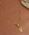 18 Inch 1 Gram Gold Pendant Chain Leaf Pattern SMDR921