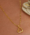 Stylish Heart Shaped Pendant With Chain Gold Plated Online Jewelry SMDR926