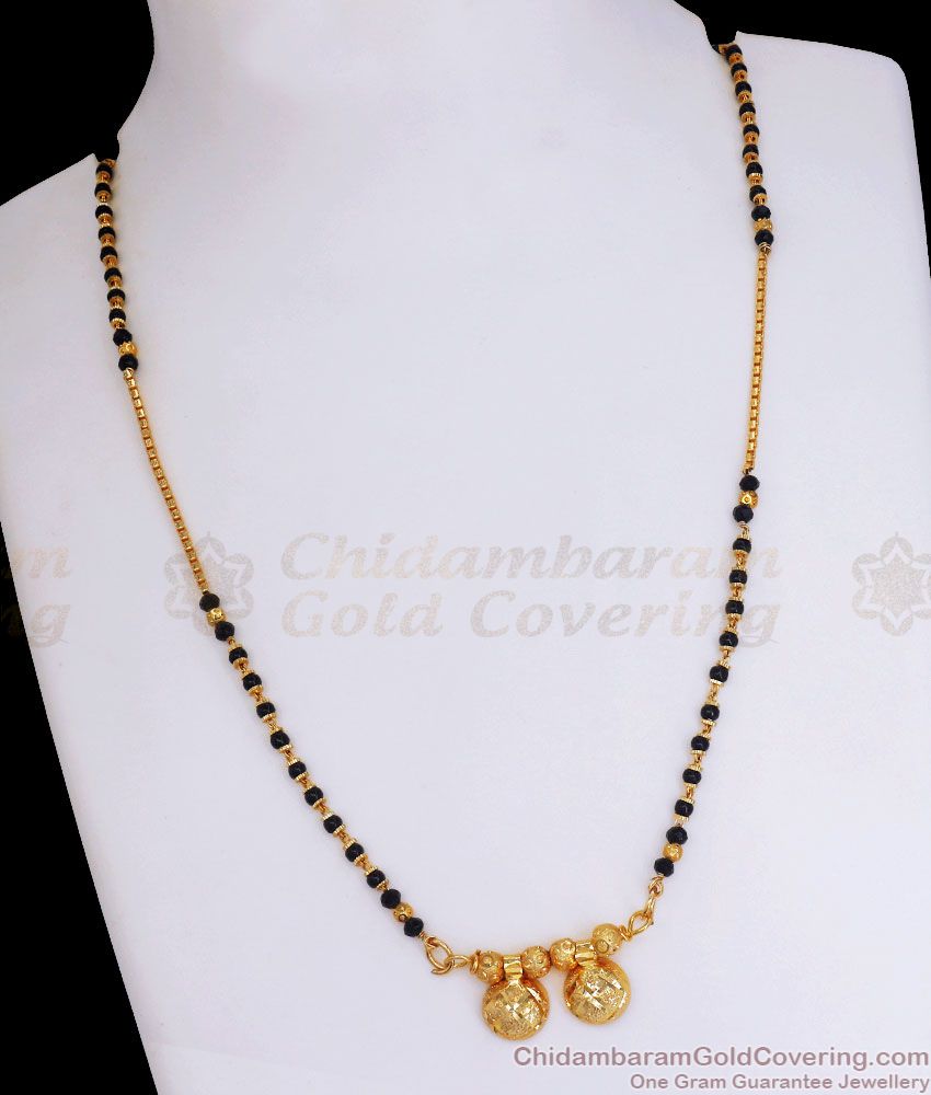 Traditional Daily Wear Gold Plated Mangalsutra Pendant Chain Shop Online SMDR930