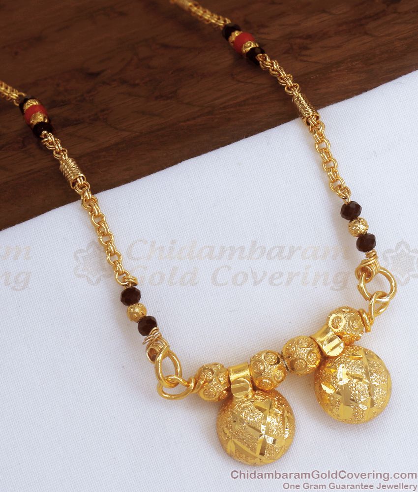 1 Gram Gold Mangalsutra Thali Design Online Collections SMDR932