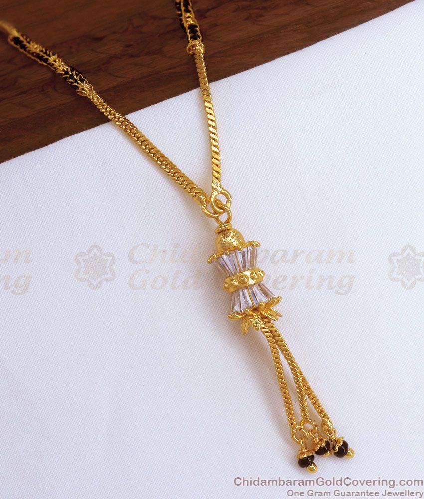 Stylish Womens Tradiitional Gold Mangalsutra Pendant Chain Shop Online SMDR934