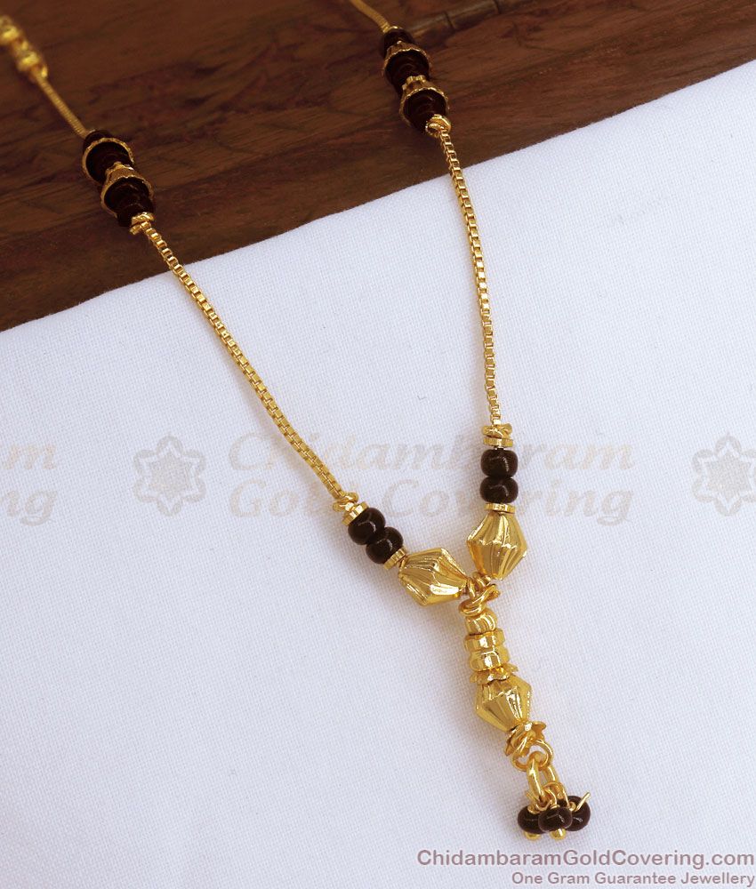 18 Inch Short Mangalsutra Chain Gold Plated Jewelry SMDR935