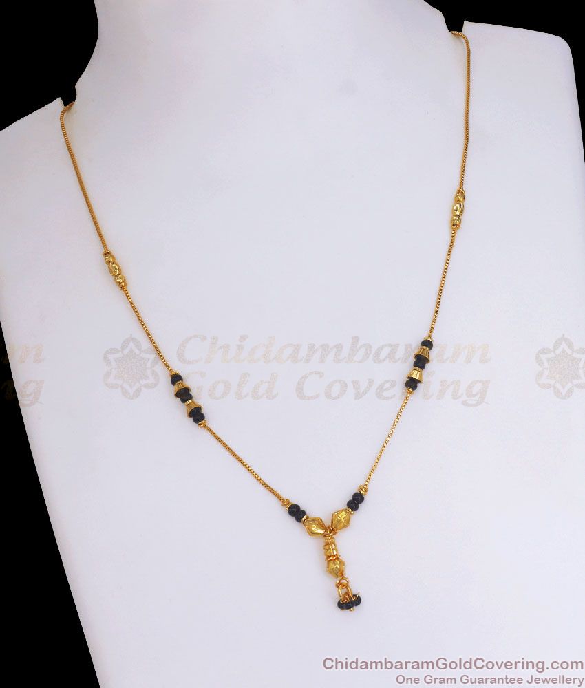 18 Inch Short Mangalsutra Chain Gold Plated Jewelry SMDR935