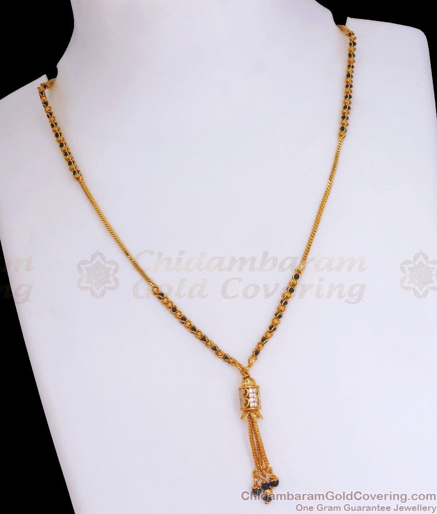 Short Mangalsutra Gold Plated Thali Designs Shop Online SMDR939