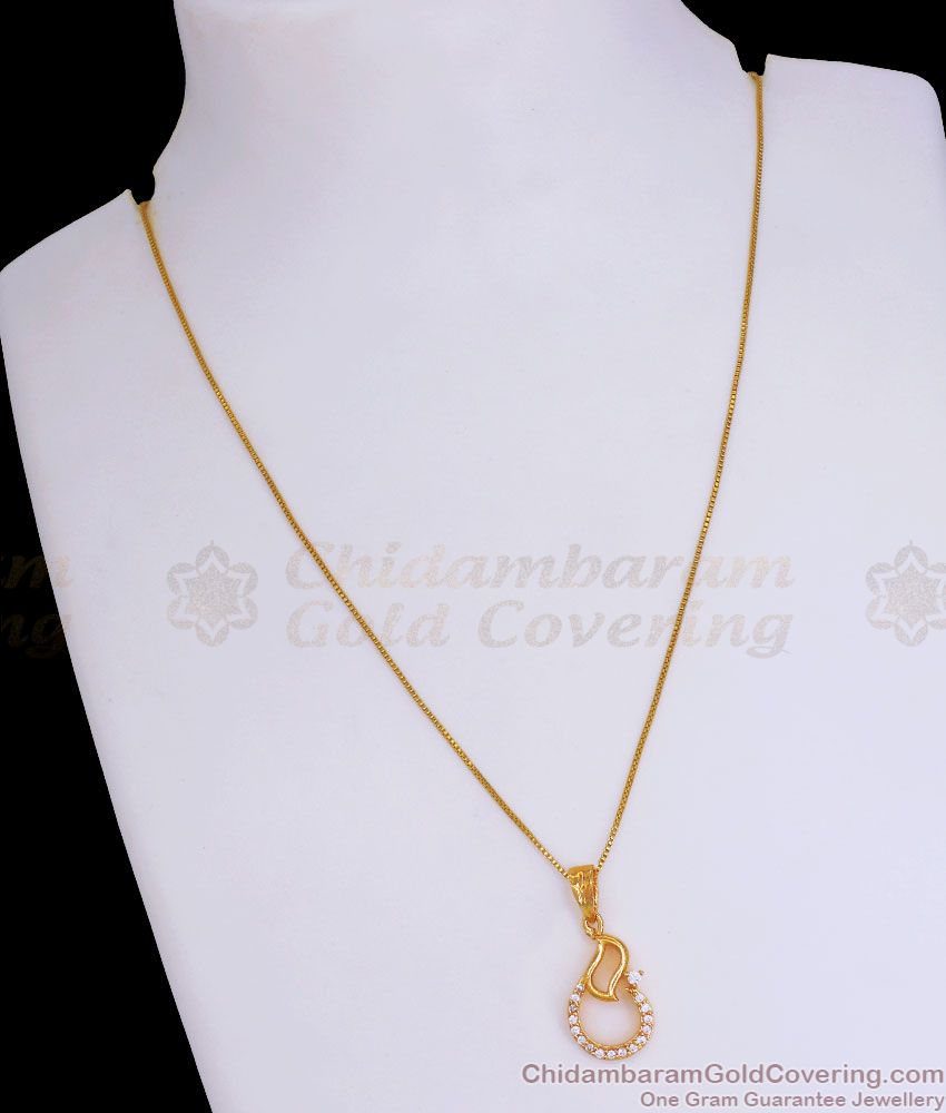 Latest Gold Pendant Chain Buy Online SMDR944