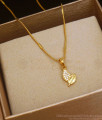 One Gram Gold Leaf Pendant Chain For Daily Wear Shop Online SMDR951