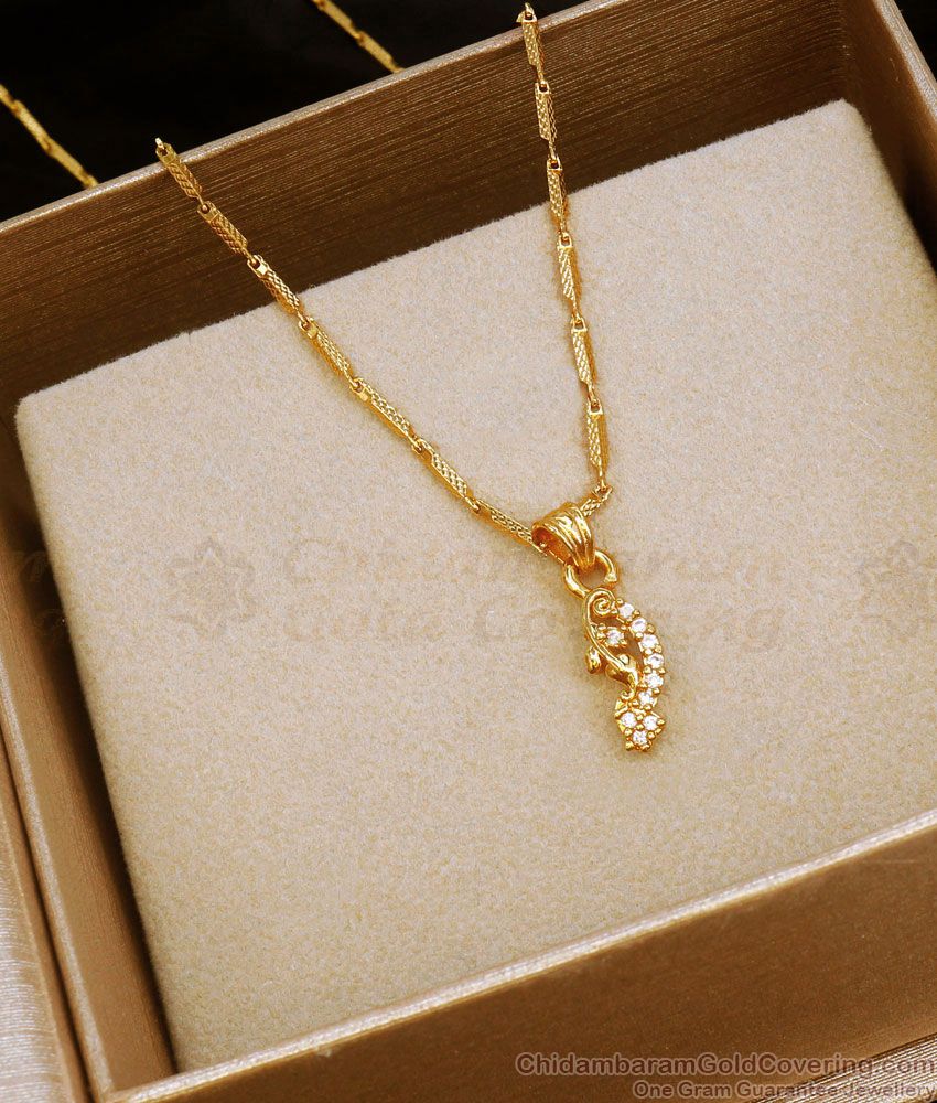 One Gram Gold Pendant Chain For Daily Wear Shop Online SMDR959