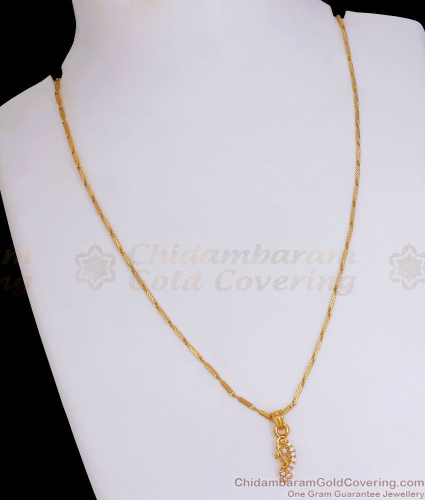 One Gram Gold Pendant Chain For Daily Wear Shop Online SMDR959