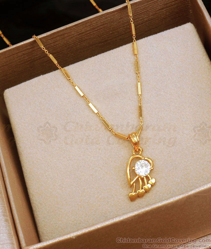Grand Heart Pendant Chain For Daily Wear Shop Online SMDR960