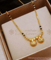 Traditional Double Pottu Gold Mangalsutra Pendant Chain Shop Online SMDR964