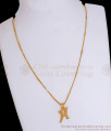 Alphabet H 1 Gram Gold Pendant Chain Shop Online SMDR970