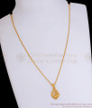 Leaf Design Gold Plated Pendant Chain Collections Shop Online SMDR974