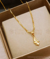 1 Gram Gold Pendant Chain Leaf Design SMDR977
