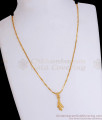 1 Gram Gold Pendant Chain Leaf Design SMDR977