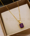 Sugilite Amethyst Stone One Gram Gold Pendant Chain Shop Online SMDR986