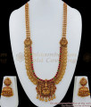 ANTQ1001 - Premium Antique Kasu Malai Nagas Jewelry Temple Haram Set Bridal Jewellery