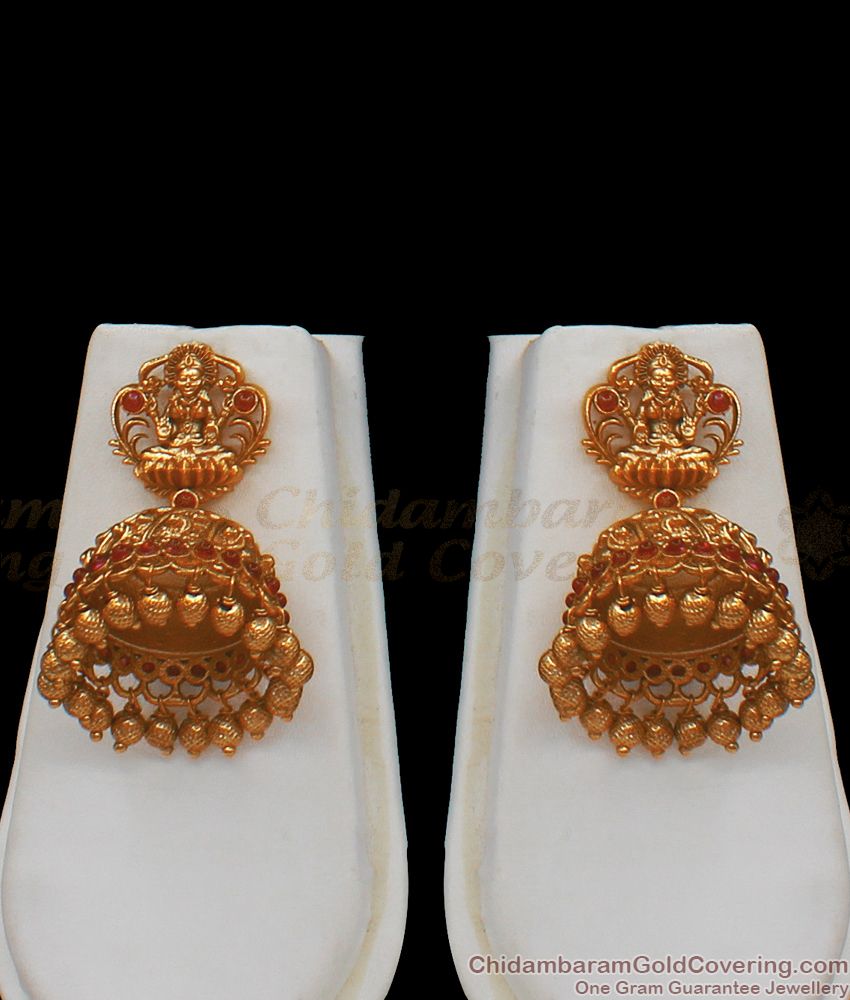 ANTQ1007 - Premium Antique Matt Finish Full Lakshmi Dollar Haram Set Bridal Collections