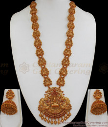 ANTQ1008 - Premium Finish Antique Nagas Jewelry First Quality Temple Set Haram Collections ANTQ1008 - Premium Finish Antique Nagas Jewelry First Quality Temple Set Haram Collections