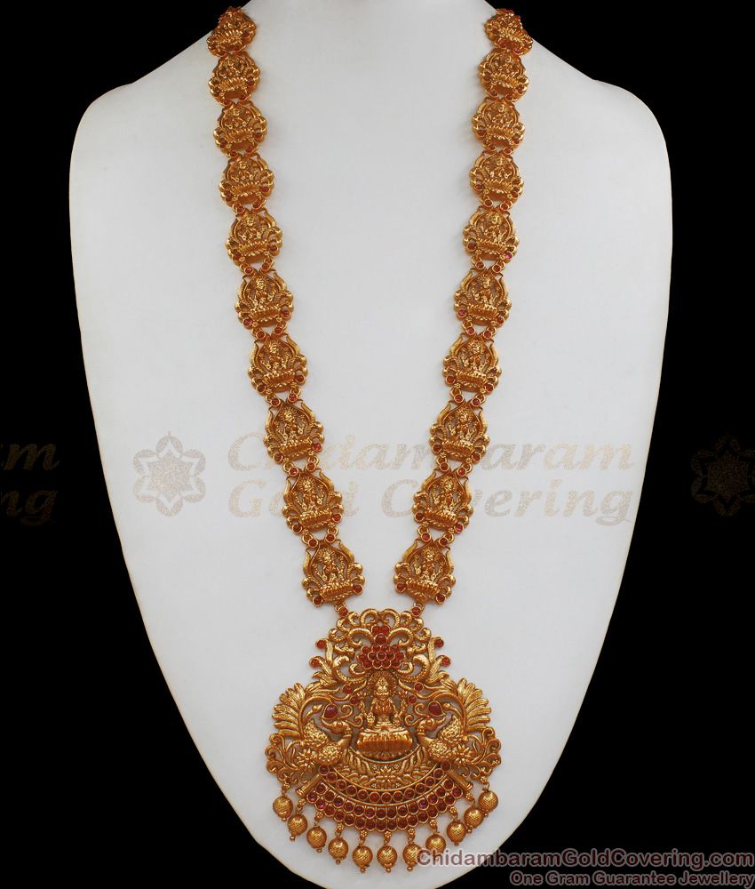 ANTQ1008 - Premium Finish Antique Nagas Jewelry First Quality Temple Set Haram Collections