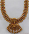 ANTQ1020 - Premium Antique Kasu Malai Nagas Jewelry Temple Haram Set Bridal Jewellery