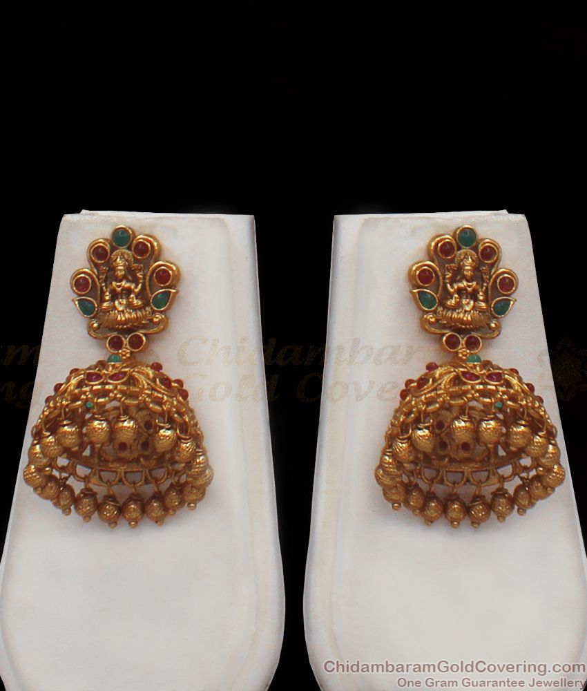 ANTQ1020 - Premium Antique Kasu Malai Nagas Jewelry Temple Haram Set Bridal Jewellery