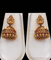 ANTQ1029 - Gorgeous Temple Jewellery Sets Big Jhumka Earrings Antique Gold Collections