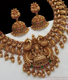 ANTQ1033 - Grand Antique Nagas Collection Premium Lakshmi Bridal Haram Set ANTQ1033 - Grand Antique Nagas Collection Premium Lakshmi Bridal Haram Set