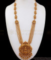 ANTQ1036 - Nagas Collections Multiline Chain Gajalakshmi Temple Jewellery Antique Gold Necklace