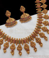 ANTQ1039 - Artistic Nagas Collections Lakshmi Beads Long Antique Haram Temple Collections