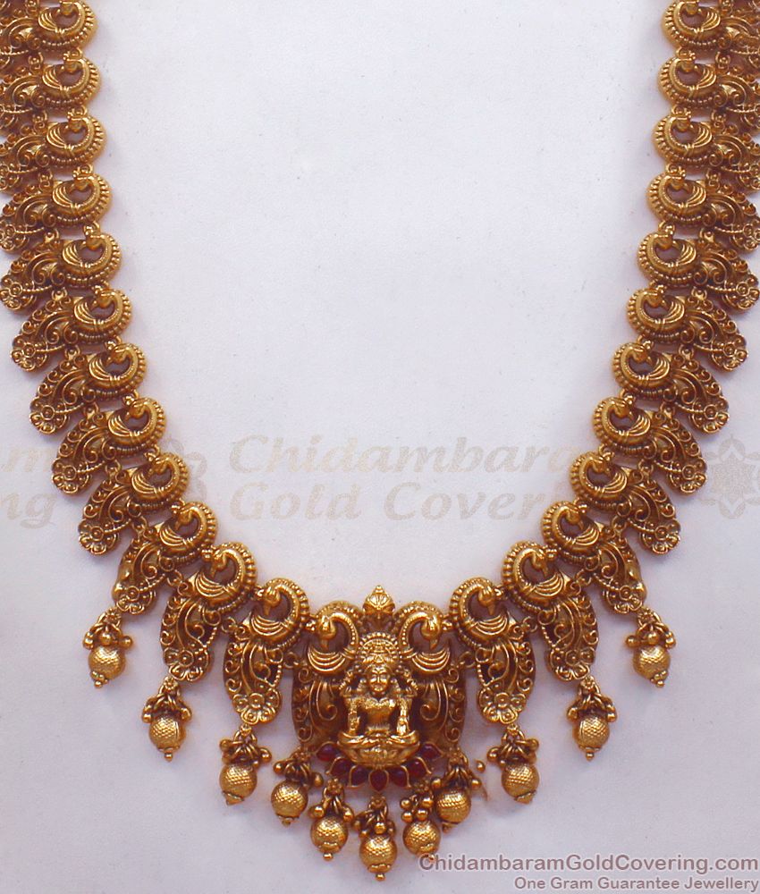 ANTQ1040 - Antique Haram Earring Combo Grand Lakshmi Temple Jewelry
