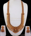 ANTQ1041 - One Gram Gold Antique Haram and Earrings An Complete Bridal Look