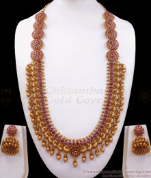 ANTQ1048 - Premium Kasu Mala Grand Antique Haaram Earring Shop Online ANTQ1048 - Premium Kasu Mala Grand Antique Haaram Earring Shop Online