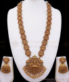 ANTQ1050 - Grand Lakshmi Haram Antique Nagas Design With Jhumki