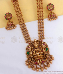 Traditional 3 Line Antique Haram Earring Combo Nagas Bridal Collections ANTQ1069 Traditional 3 Line Antique Haram Earring Combo Nagas Bridal Collections ANTQ1069