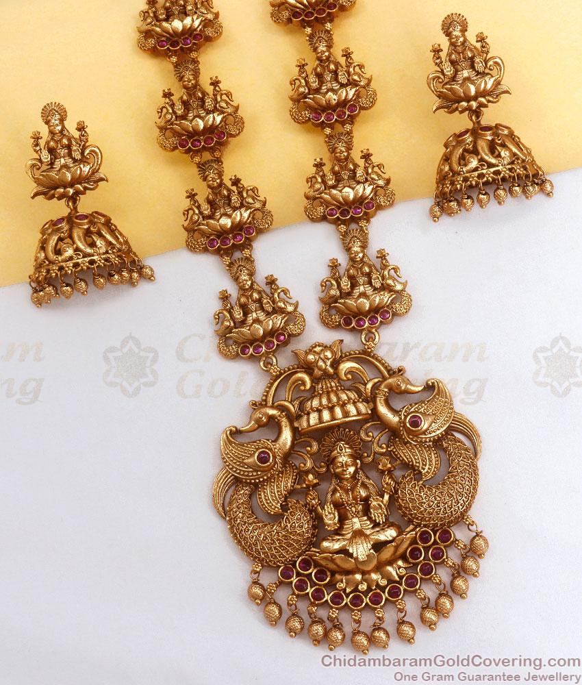 Grand Bridal Antique Haram Lakshmi Design Shop Online ANTQ1075