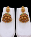 Premium Antique 3 Line Long Haram Earring Combo Kemp Stone Collections ANTQ1078