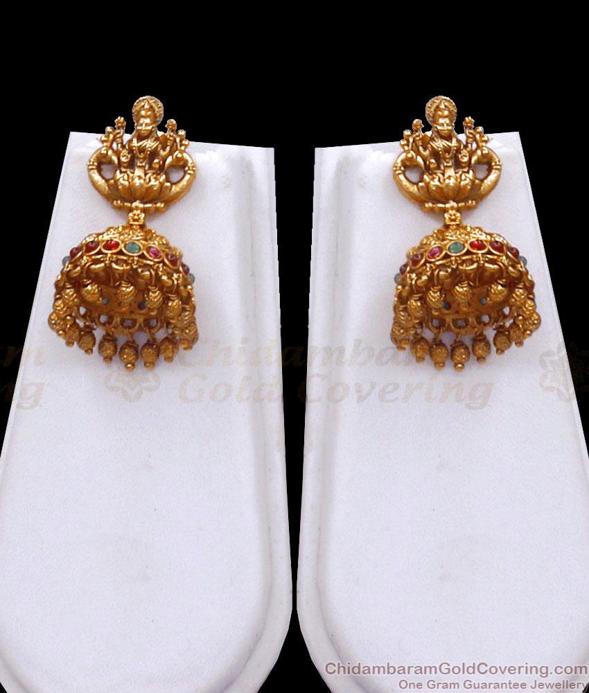 Premium Antique Nagas Temple Jewelry Haram Earring Bridal Set Shop Online ANTQ1079