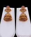 Premium Antique Temple Jewelry Haram Full Ruby Kemp Stone Designs ANTQ1082