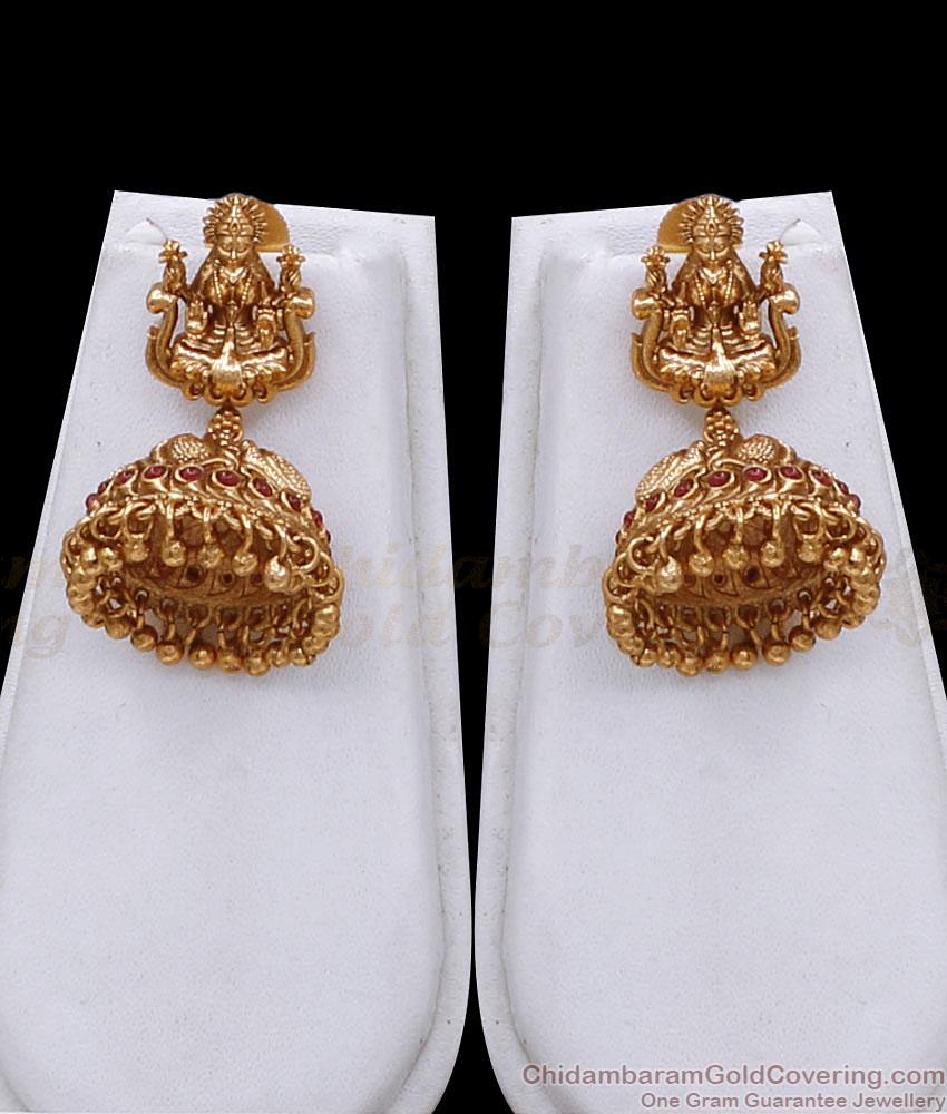 Grand Antique Matt Finish Long Haram Gajalakshmi Design For Brides ANTQ1091 Grand Antique Matt Finish Long Haram Gajalakshmi Design For Brides ANTQ1091